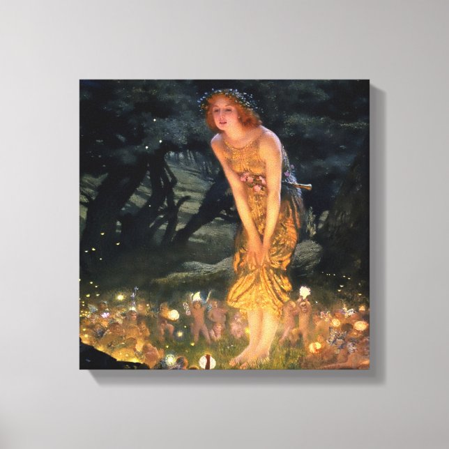 Lienzo “Noche de San Juan” de Edward Robert Hughes (Anverso)