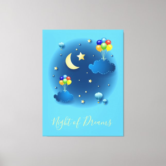 Lienzo Noche de sueños (Anverso)