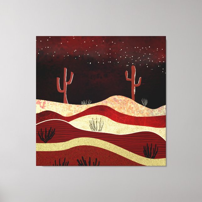 Lienzo Noche del desierto (Anverso)