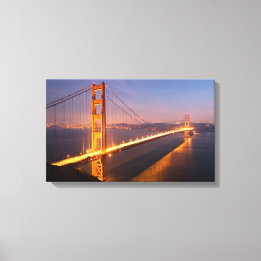 Lienzo Noche en el puente Golden Gate