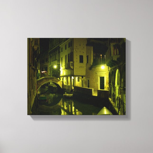 Lienzo Noche en Venecia (Anverso)