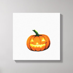 Lienzo Noche estrellada Calabaza Halloween Van Gogh Día d