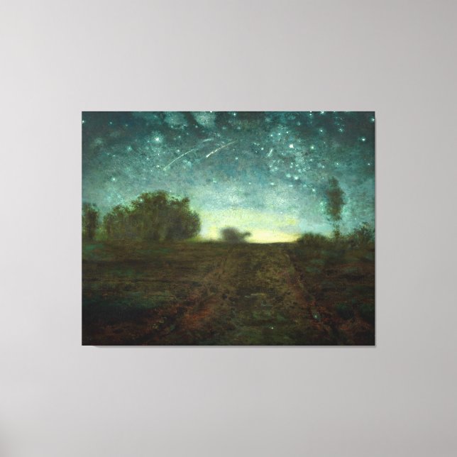 Lienzo Noche estrellada de Jean-François Millet (aproxima (Anverso)