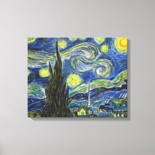 Lienzo Noche estrellada de Van Gogh. Acrílico sobre lienz