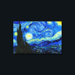 Lienzo Noche estrellada por Van Gogh Triple Panel Imprimi<br><div class="desc">Vincent van Gogh - Noche estrellada pintada en St Remy,  Francia,  en 1889. Alta resolución,  impresión de arte de tres paneles finos. Esta imagen ha sido realzada digitalmente para restaurar los colores originales,  llamativos,  un regalo perfecto para cualquier amante del arte!</div>