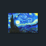 Lienzo Noche estrellada por Van Gogh Triple Panel Imprimi<br><div class="desc">Vincent van Gogh - Noche estrellada pintada en St Remy,  Francia,  en 1889. Alta resolución,  impresión de arte de tres paneles finos. Esta imagen ha sido realzada digitalmente para restaurar los colores originales,  llamativos,  un regalo perfecto para cualquier amante del arte!</div>