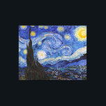 Lienzo Noche estrellada: Saint Remy de Vincent Van Gogh<br><div class="desc">El año es 1889. Vincent Van Gogh es un paciente del asilo de Saint-Paul-de-Mausole en Saint-Rémy-de-Provence, Francia. Está sufriendo una enfermedad mental, y sus médicos le han aconsejado que se quede en casa y evite pintar. Pero Van Gogh no puede resistir el impulso de crear, y pasa sus días pintando...</div>