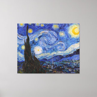 Lienzo Noche estrellada: Saint Remy de Vincent Van Gogh
