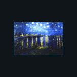 Lienzo Noche estrellada sobre el Ródano por Van Gogh<br><div class="desc">Noche estrellada sobre el Ródano,  famosa pintura de Vincent van Gogh Canvas Print</div>