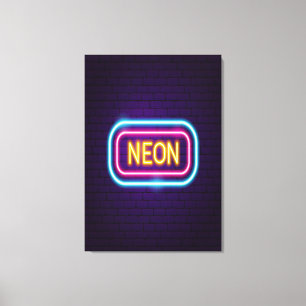 Lienzo Noche Neon