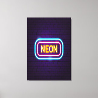 Lienzo Noche Neon