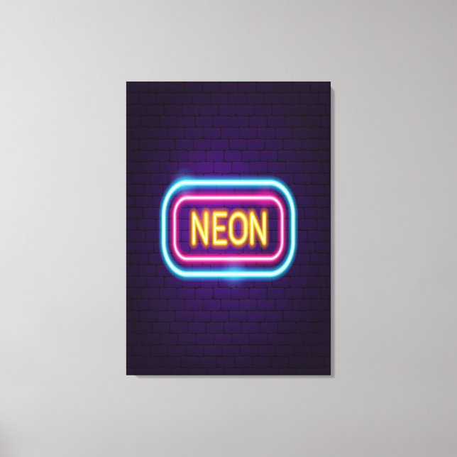 Lienzo Noche Neon (Anverso)