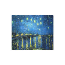 Noche Van Gogh Starry sobre el Ródano