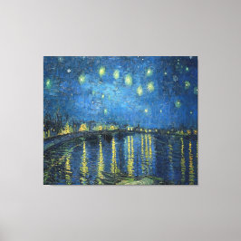 Lienzo Noche Van Gogh Starry sobre el Ródano