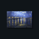 Lienzo Noche Van Gogh Starry Sobre El Ródano<br><div class="desc">Noche de Vincent Van Gogh Starry sobre la obra maestra impresionista del Rhone Post de 1888,  obra de arte de época sobre productos de la actualidad de Zazilicious</div>