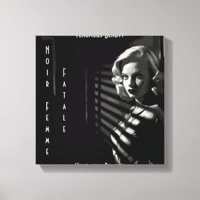 Lienzo Noir Femme Fatale (Anverso)