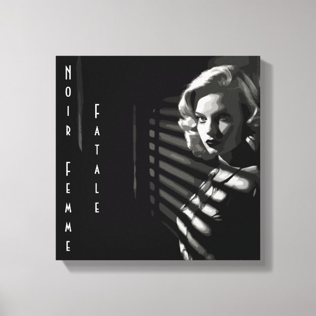 Lienzo Noir Femme Fatale (Anverso)