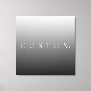 Lienzo Nombre clásico o palabra   Gris degradado