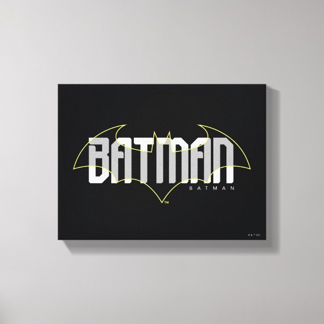 Lienzo Nombre de alta tecnología de Batman Gráfico (Anverso)