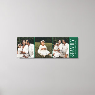 Lienzo Nombre de fotos personalizadas de la familia de es