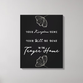 Lienzo Nombre familiar personalizado de la oración de cit