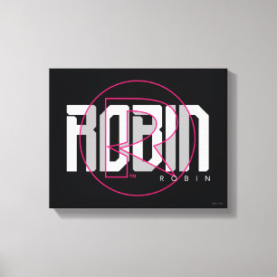 Lienzo Nombre gráfico de Robin de alta tecnología