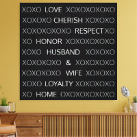 Nombres de Pareja Personalizados, XOXO Negro y Bla
