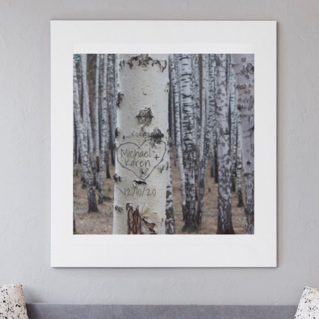 Lienzo Nombres Tallados Rústicos Personalizados de País e (Subido por el creador)