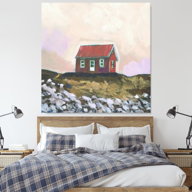 Lienzo Nordic Red House (Insitu(Dormitorio))