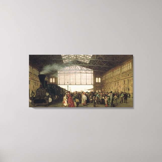 Lienzo Nordwest Bahnhof, Viena, 1875 (Anverso)