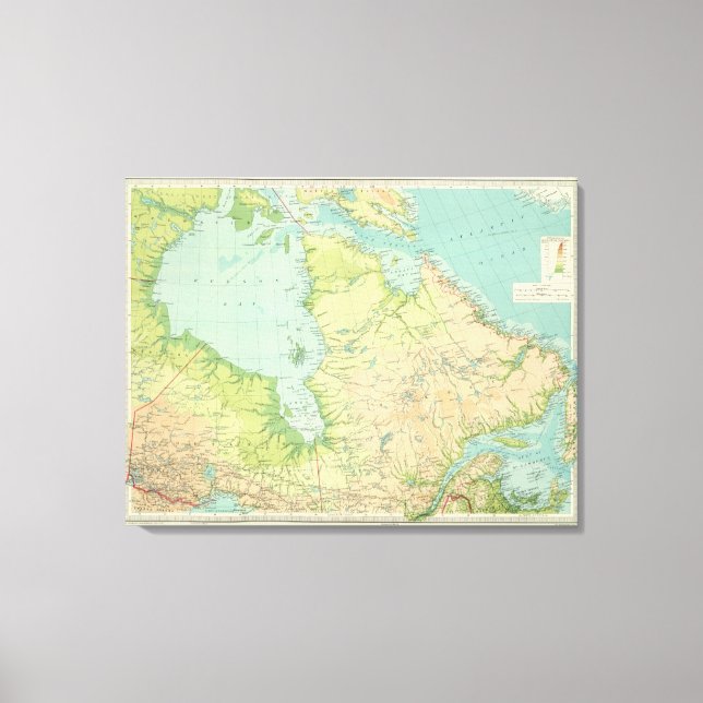 Lienzo Noreste de Canadá (Anverso)