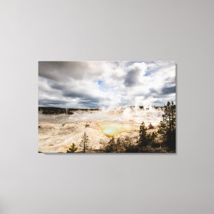 Lienzo Norris Geyser Basin Yellowstone
