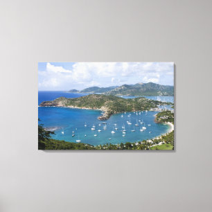 Lienzo Norteamérica, Caribe, Antigua. inglés