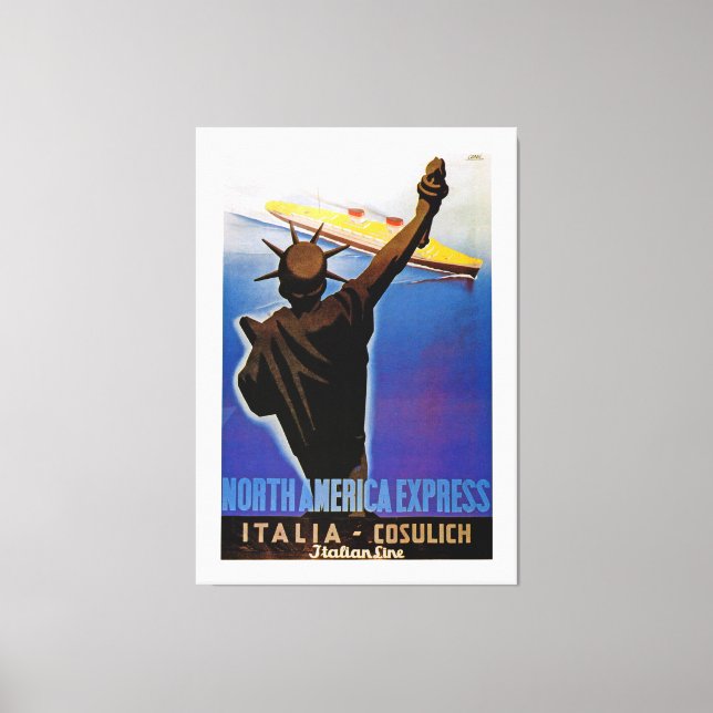 Lienzo Norteamérica Express ~ Línea italiana - XL (Anverso)