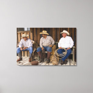 Lienzo Norteamérica, los E.E.U.U. Vaqueros que se relaja