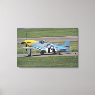 Lienzo North American P-51 D Dazzling Donna en la