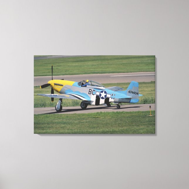 Lienzo North American P-51 D Dazzling Donna en la (Anverso)