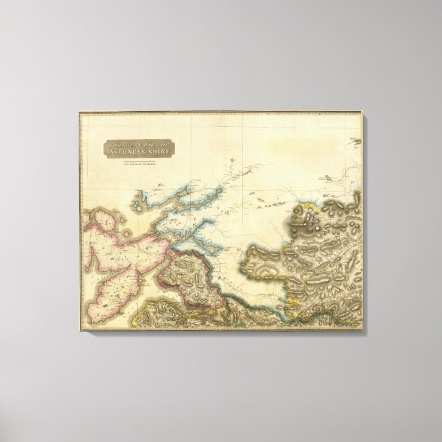 Lienzo North Inverness Shire (Anverso)