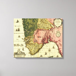 Lienzo NorwayPanoramic MapNorway