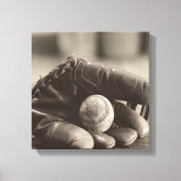Nostalgia del béisbol - Mitt y Béisbol