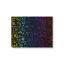 Notas Musicales Coloridas Bailando Música Amantes 