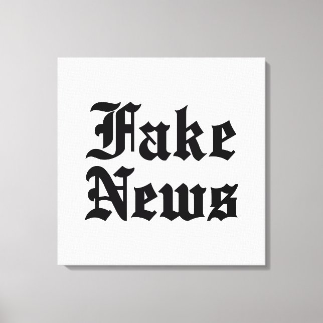 Lienzo Noticias falsas (Anverso)