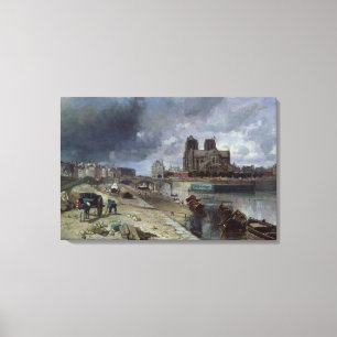 Lienzo Notre-Dame de Quai de la Tournelle, 1852