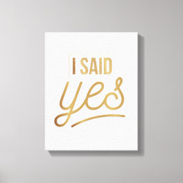 Lienzo Novia a ser regalo - Dije Sí Relieve metalizado do
