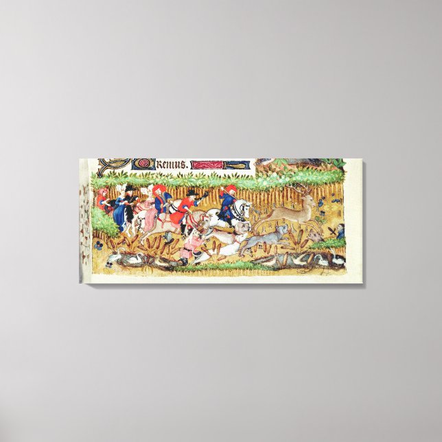 Lienzo Noviembre; caza de venados (Anverso)