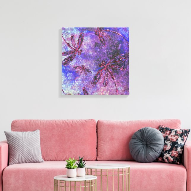 Lienzo Nube de libélula púrpura (Insitu (Sala de estar))