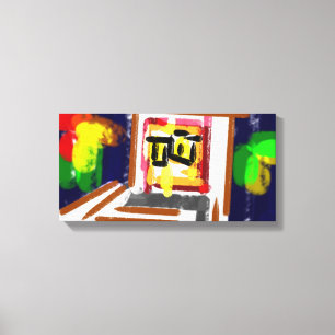 Lienzo Nube nocturna de búho