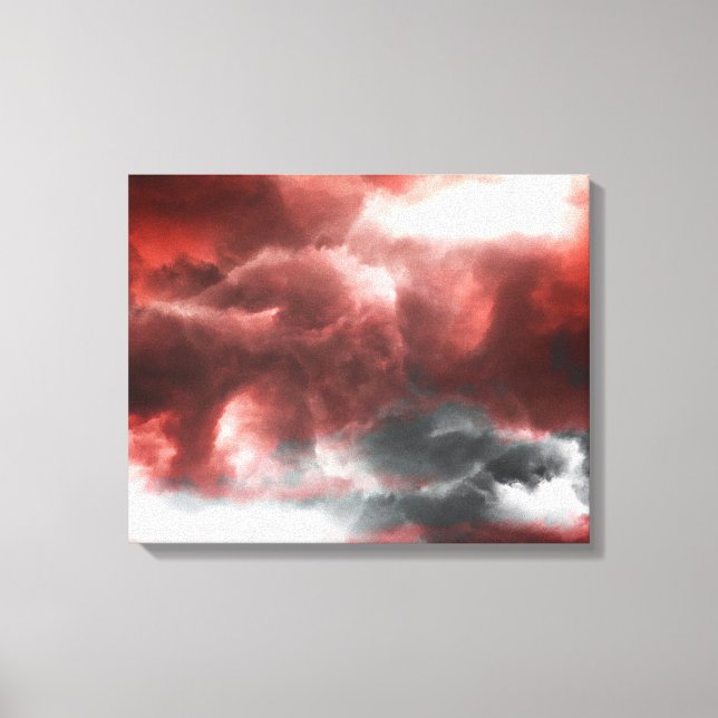 Lienzo Nubes cargadas (Anverso)