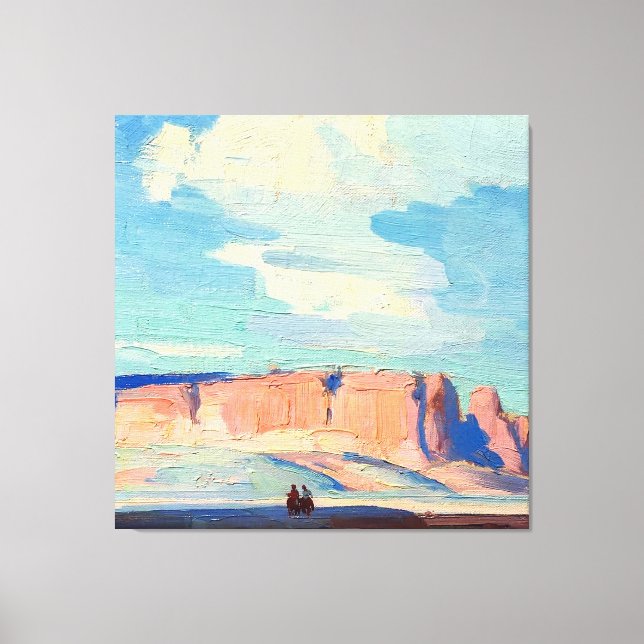 Lienzo Nubes de Arizona por Edgar Payne (Anverso)