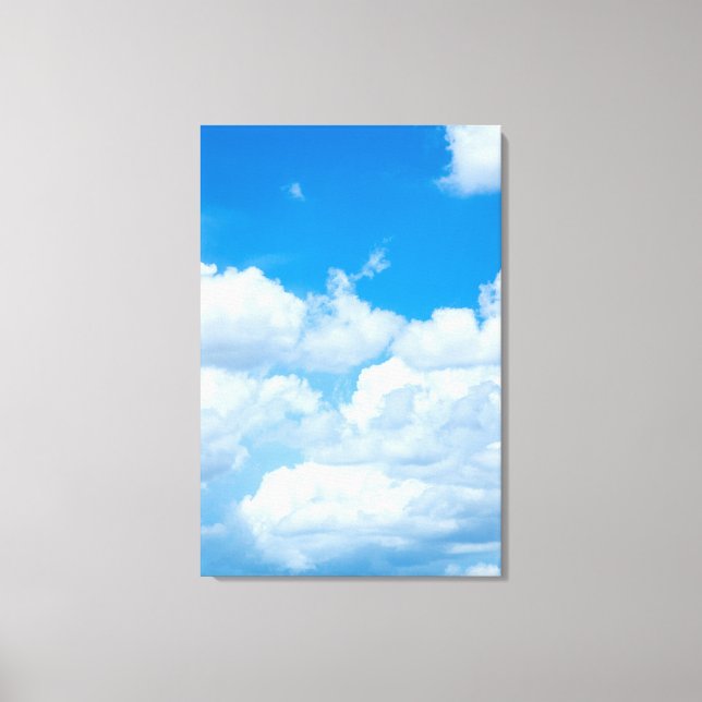 Lienzo Nubes de cielo azul fondo Skies diseño del cielo (Anverso)